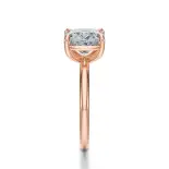 Pierścionek z diamentem szlif cushion różowe złoto SBPZ_040